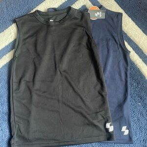 Children’s Place Black and Navy Sleeveless Athletic Tops